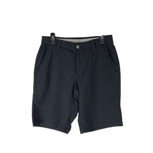 Under Armour HeatGear Golf Shorts Black Size 32 Loose Fit Performance Stretch